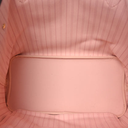 Louis Vuitton Damier Ebene Braided Neverfull MM Pink 7 of 9