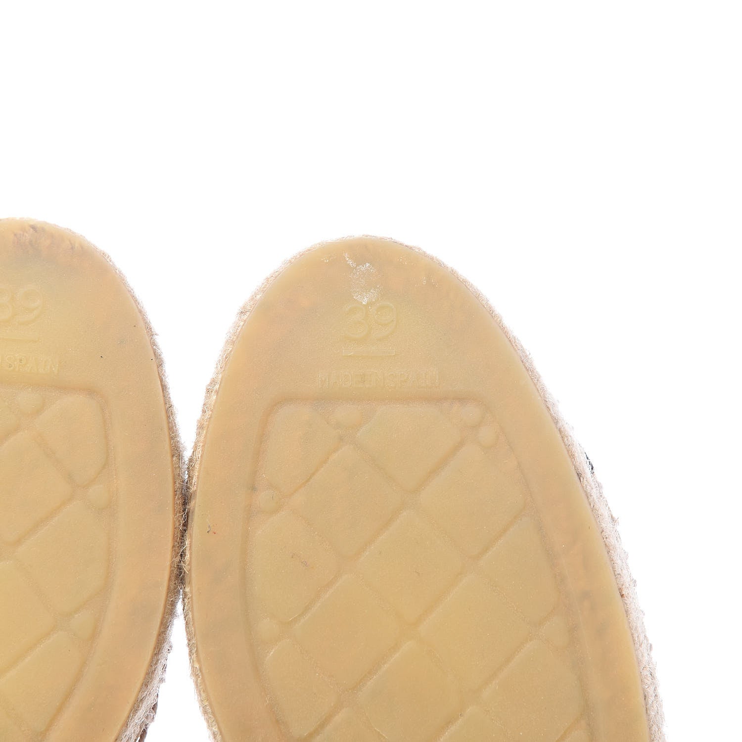 Chanel Lambskin CC Espadrilles 39 Beige Black 6 of 10