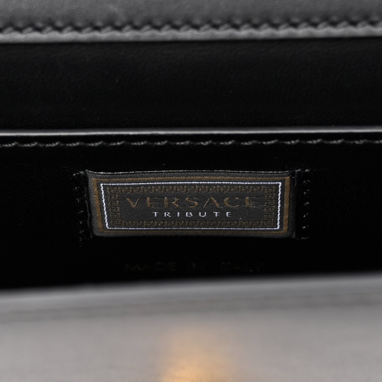 Versace Nappa Medusa Chain Clutch Black 6 of 9