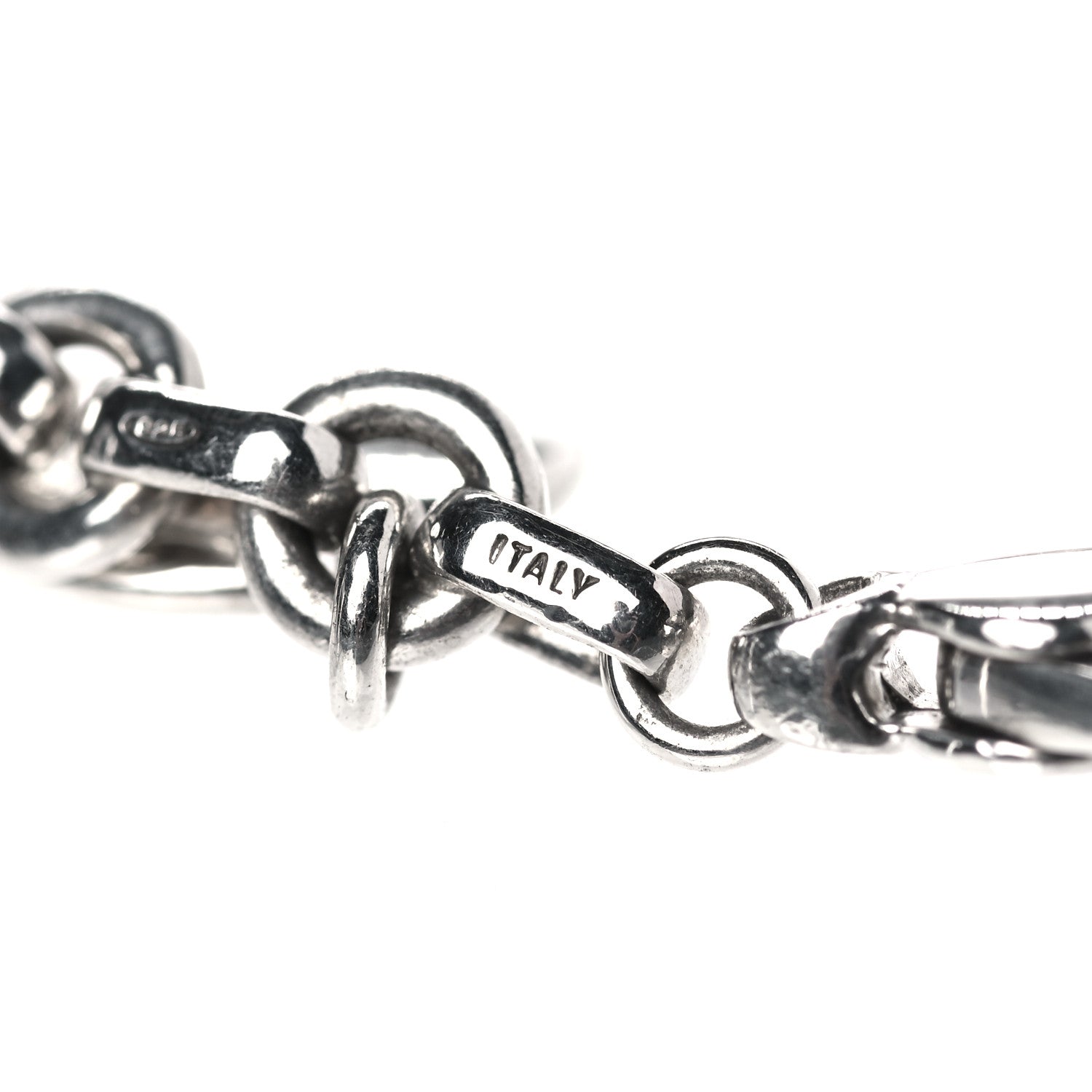 Tiffany Sterling Silver Multi Disc Charm Bracelet 4 of 7