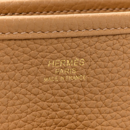 Hermes Taurillon Clemence Evelyne III PM Biscuit 5 of 10