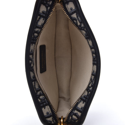 Christian Dior Oblique Diorquake Clutch Blue 5 of 12