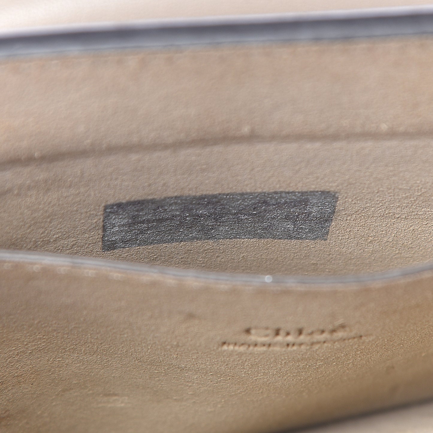 Suede Calfskin Small Faye Shoulder Bag Motty Grey