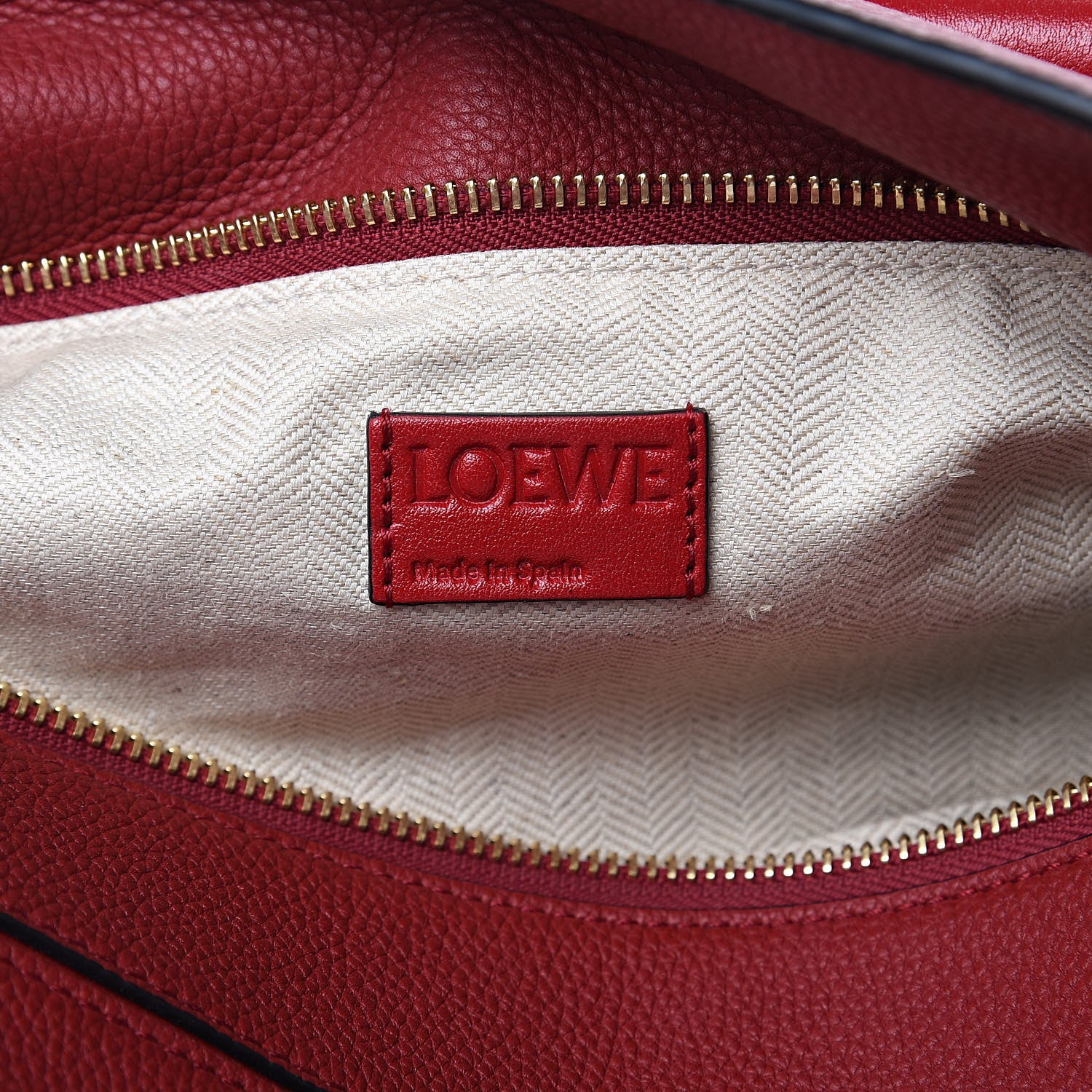 Loewe Calfskin Medium Puzzle Bag Rouge 8 of 10