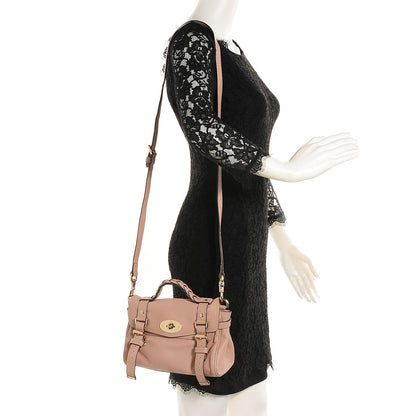 Mulberry Soft Calf Fur Print Mini Alexa Pinky Mink 2 of 10