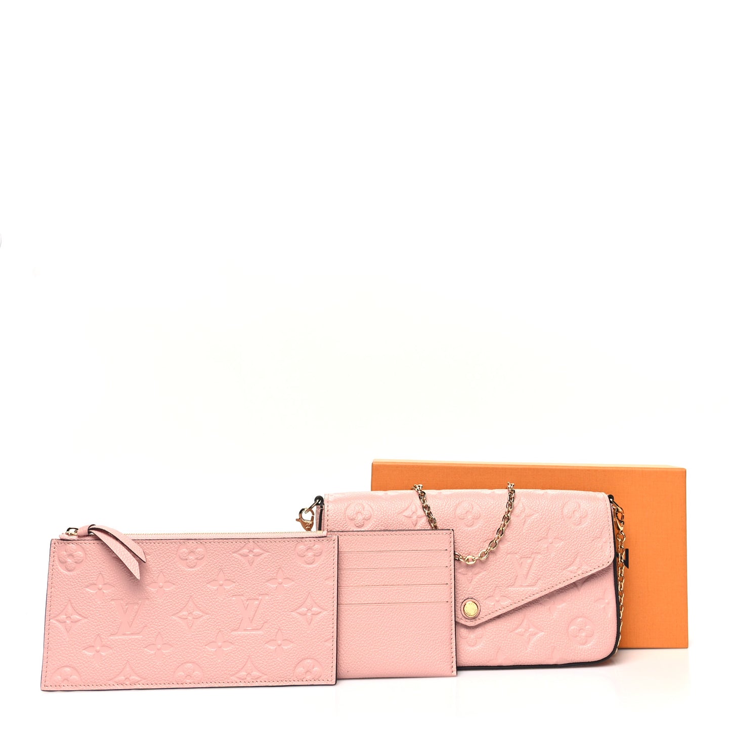 Empreinte Pochette Felicie Chain Wallet Rose Poudre