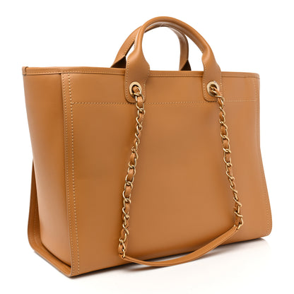 Chanel Calfskin Medium Deauville Tote Brown 4 of 9