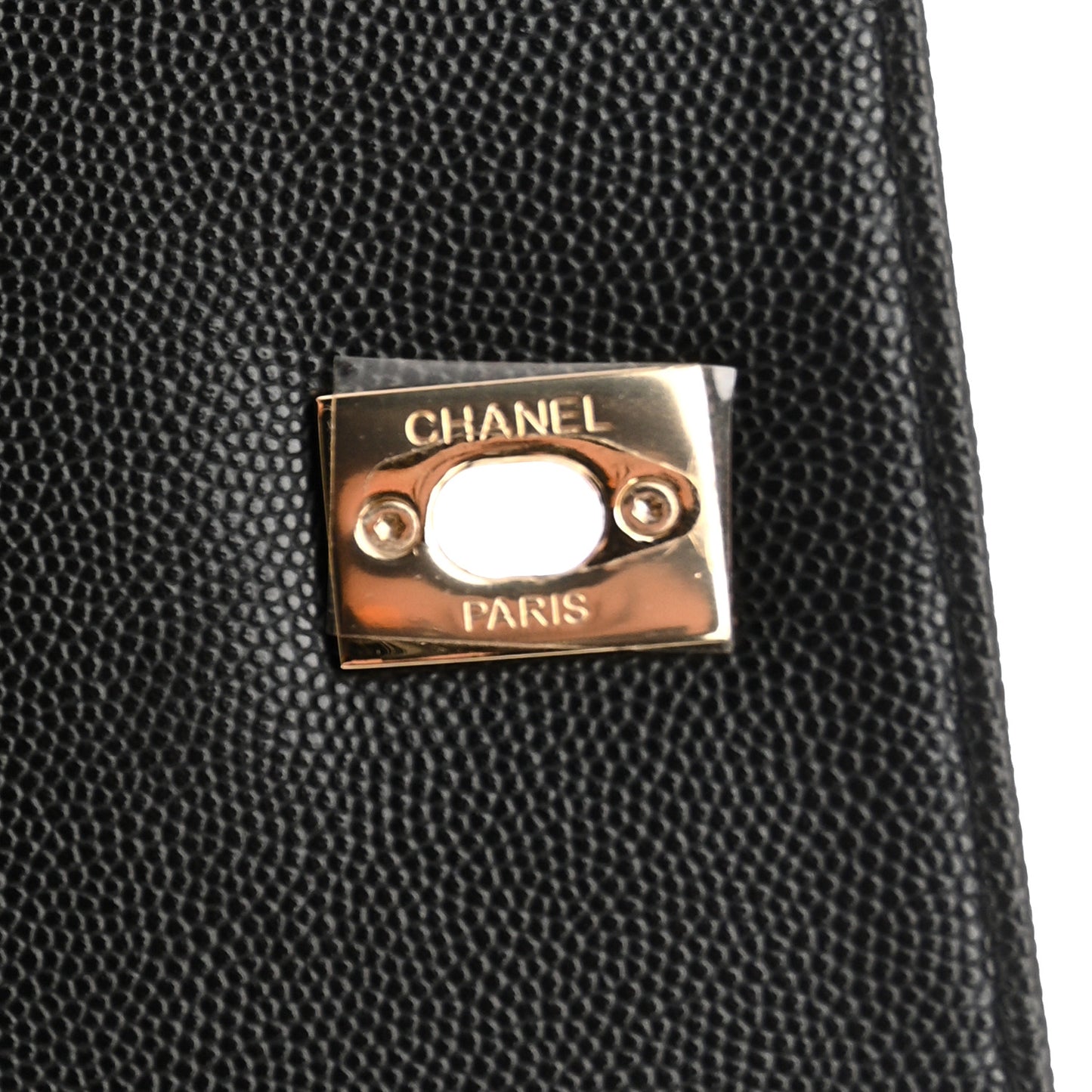 Caviar Quilted Large Business Affinity Flap Black