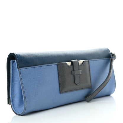 Fendi Vitello Elite Rush Pochette Oceano Multicolor Ceruleo 2 of 7