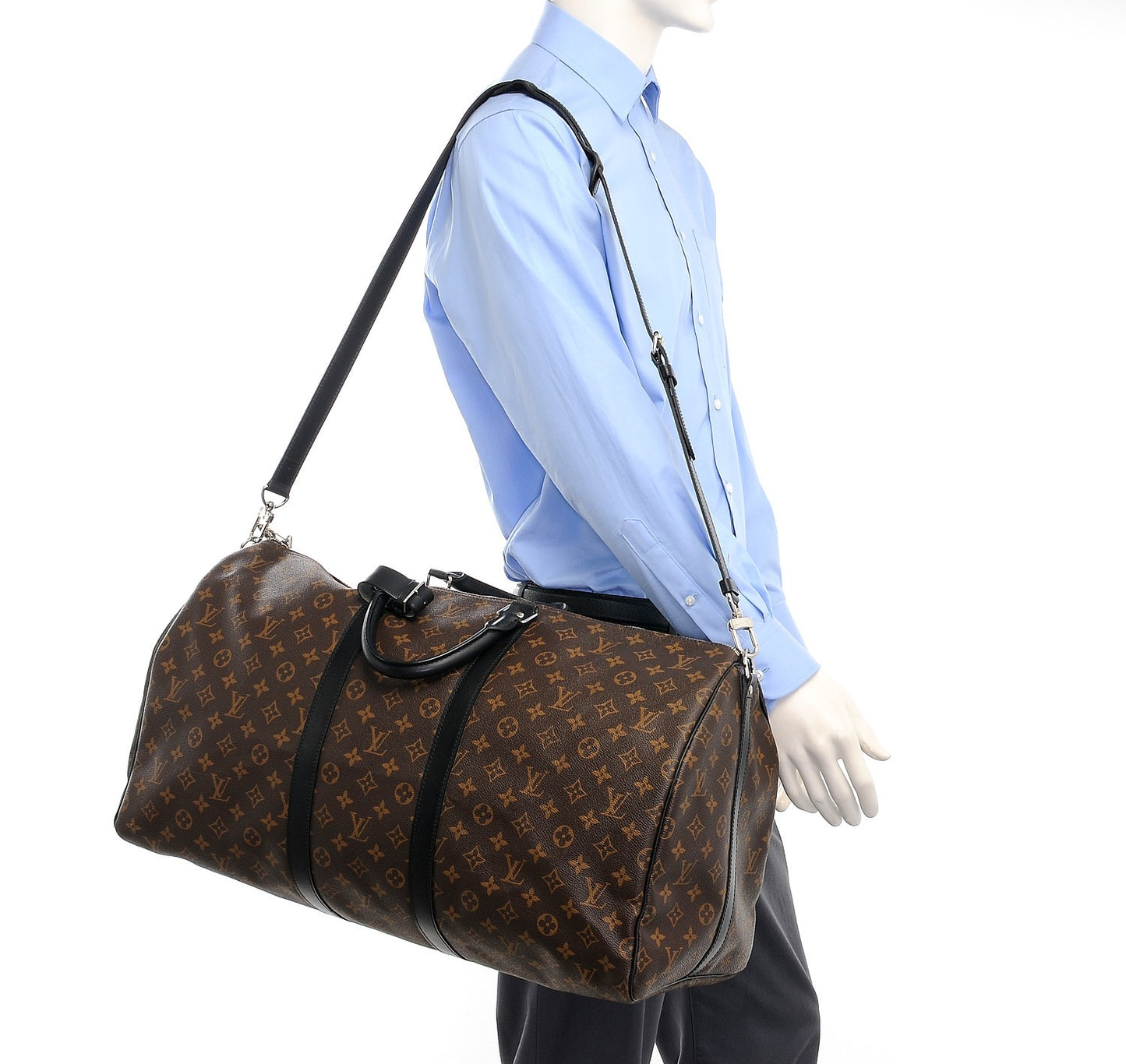 Monogram Macassar Keepall Bandouliere 55