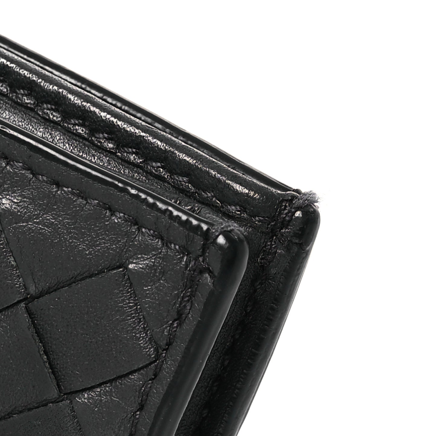 Nappa Intrecciato Bi-Fold Wallet Grey