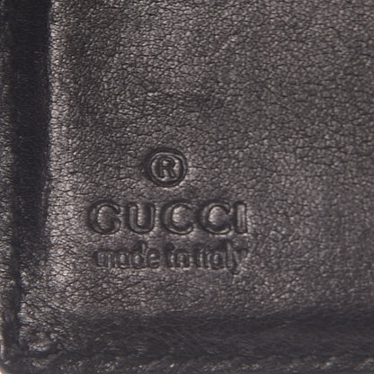 Gucci Calfskin Web Compact Wallet Black 6 of 7