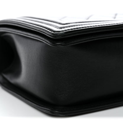 Chanel Calfskin Quilted Medium Boy Flap Black 9 of 13