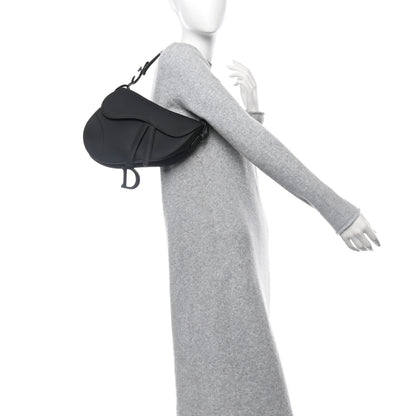 Christian Dior Ultra Matte Calfskin Saddle Bag Black 2 of 11