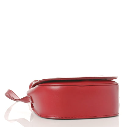 Celine Smooth Calfskin Cuir Triomphe Folco Crossbody Bag Lipstick 3 of 8