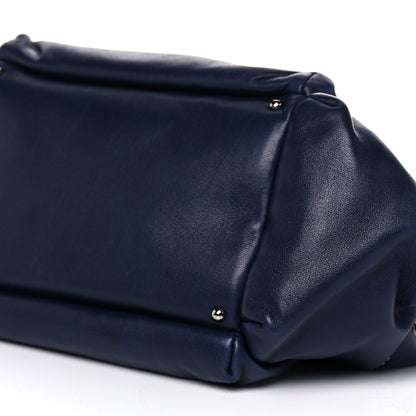Chanel Lambskin Lax Accordion Hobo Navy 9 of 9