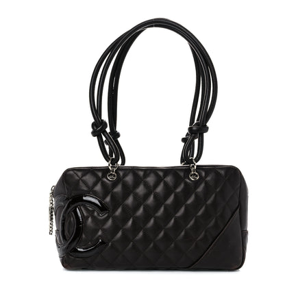 Chanel Calfskin Quilted Large Cambon Bowler Dark Brown 2 of 22