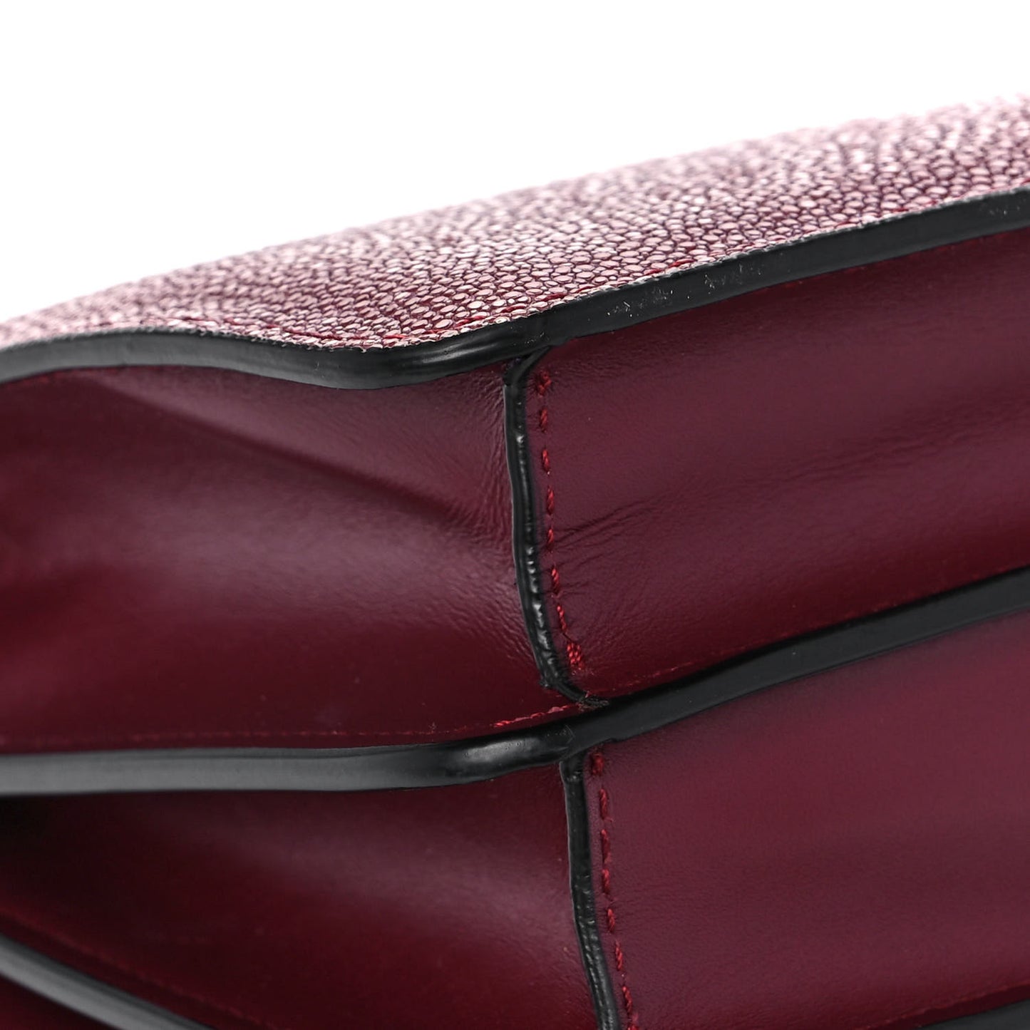 Calfskin Galuchat Serpenti Forever Crossbody Plum