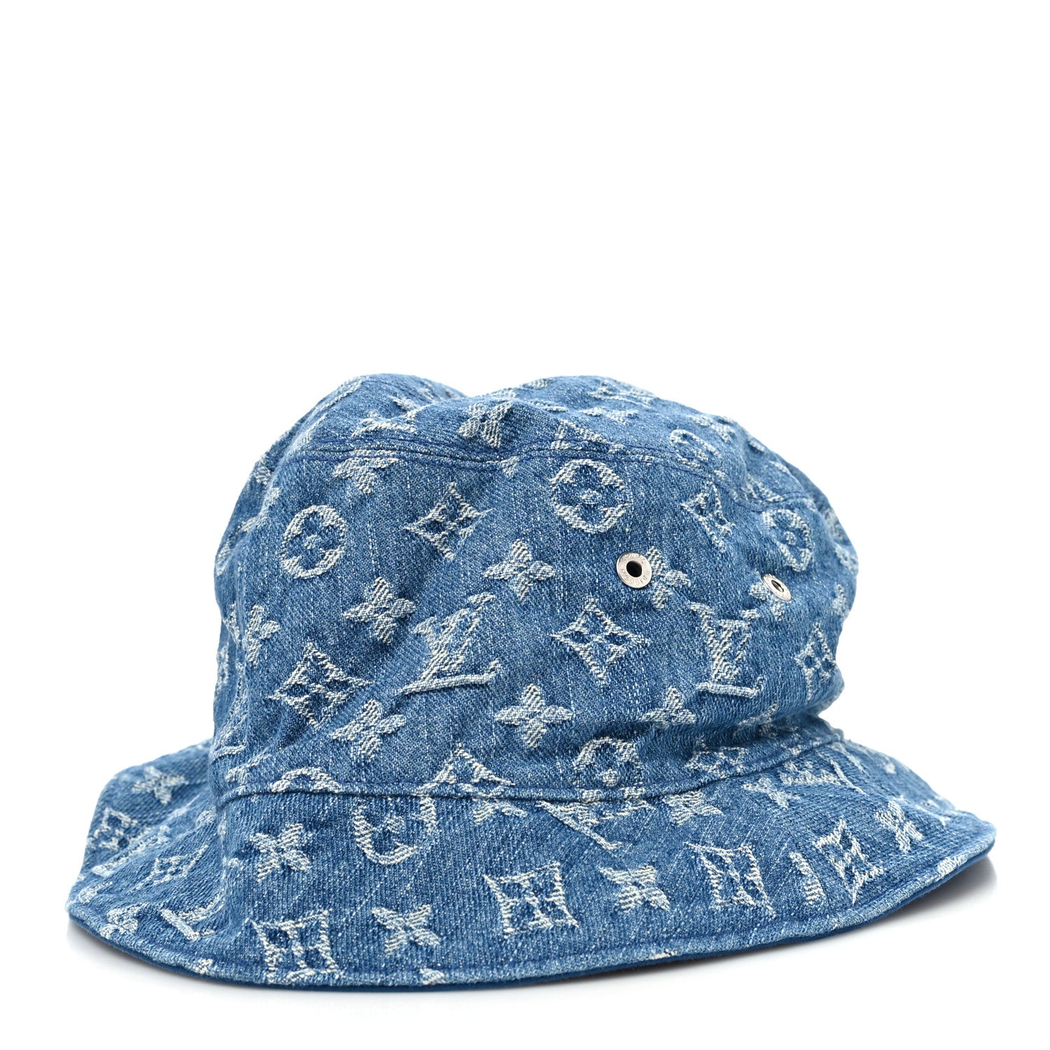 Louis Vuitton Monogram Denim Transformable Bob Bucket Hat 60 Blue 1 of 8