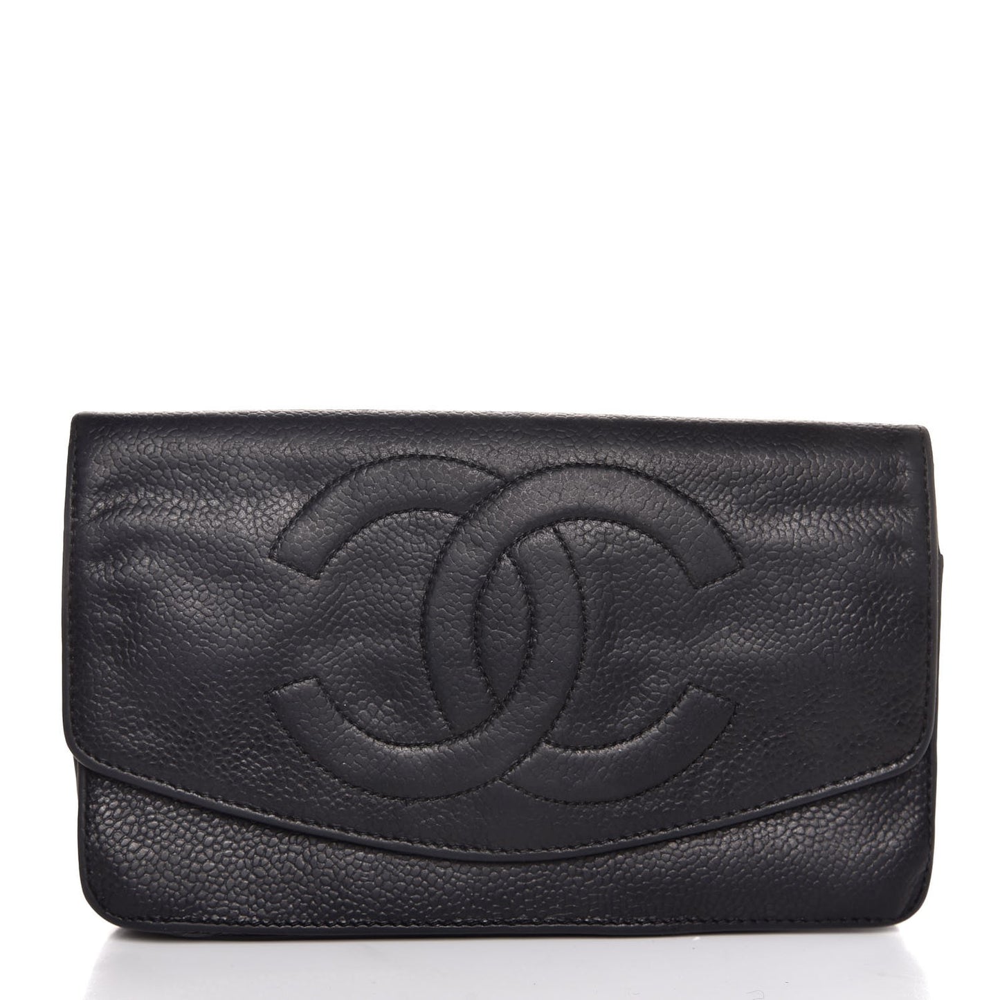 Caviar Timeless CC Flap Wallet Black