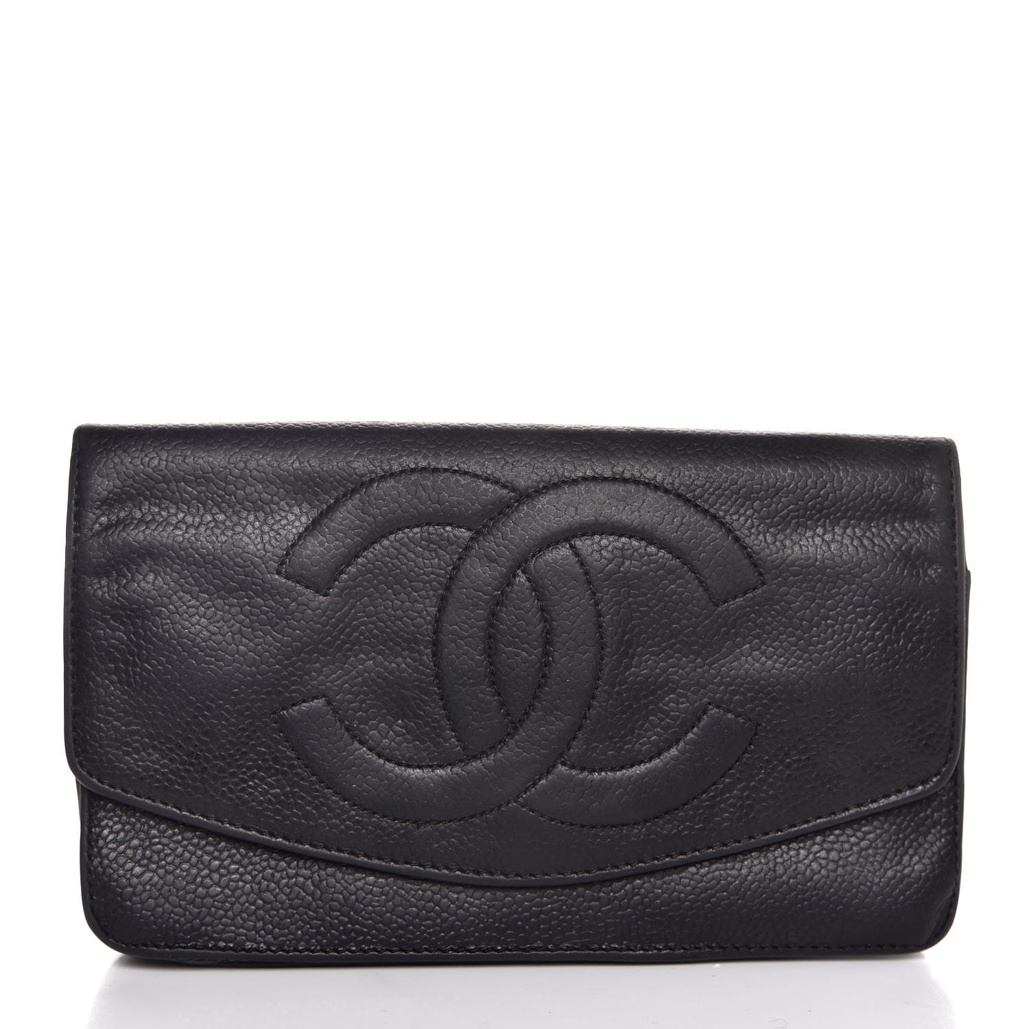 Chanel Caviar Timeless CC Flap Wallet Black 1 of 11