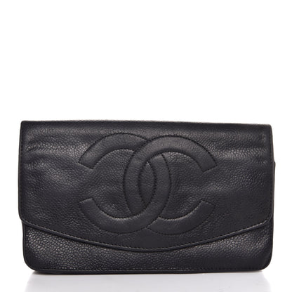 Chanel Caviar Timeless CC Flap Wallet Black 1 of 11
