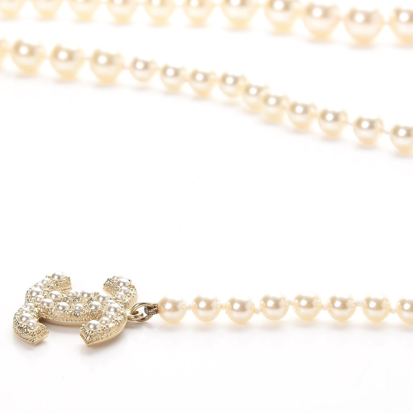 Pearl CC Double Strand Belt Gold