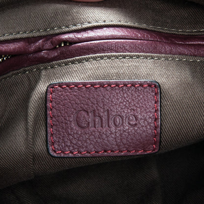 Chloe Calfskin Medium Marcie Satchel Wine Purple 6 of 9