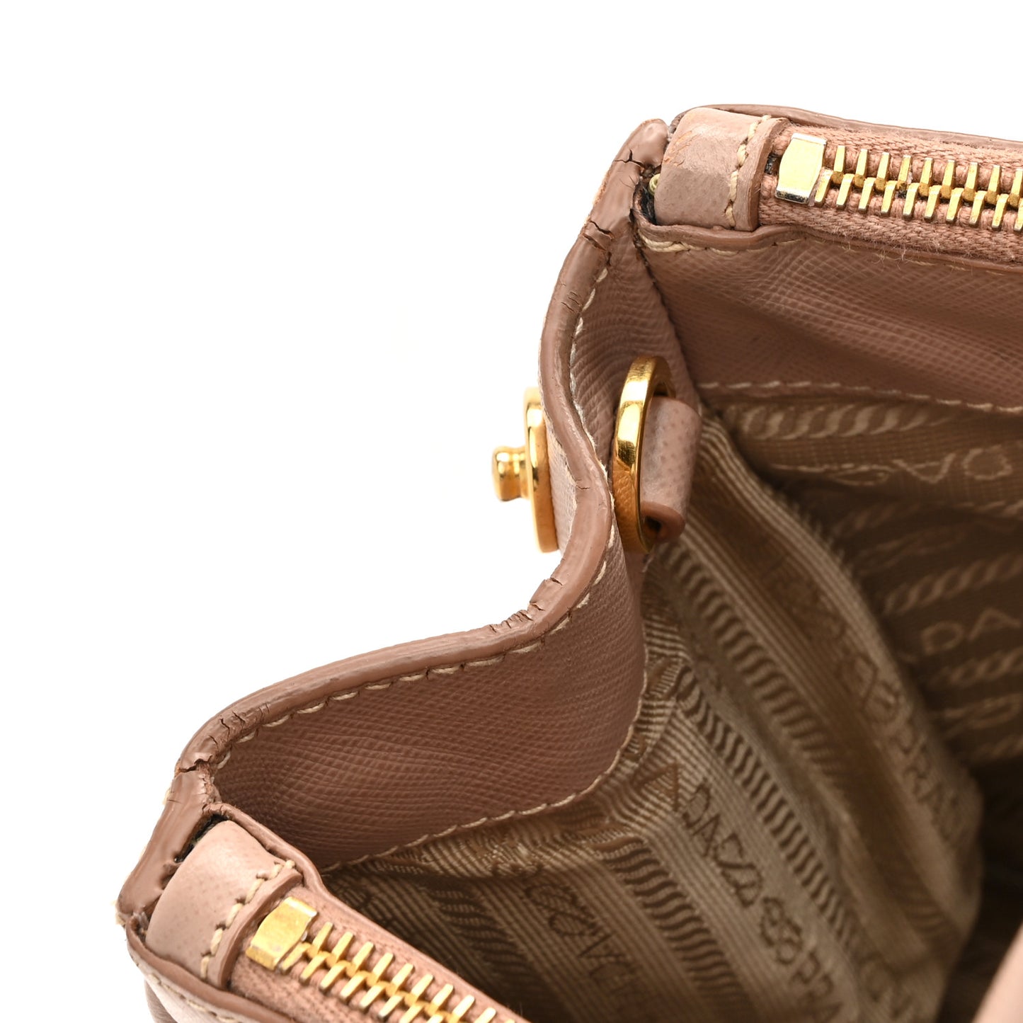 Saffiano Small Galleria Double Zip Tote Cammeo