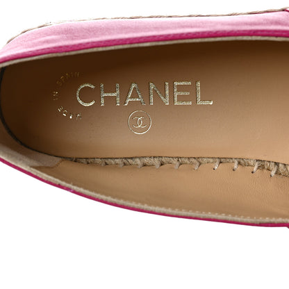Chanel Lambskin CC Espadrilles 39 Fuchsia Black 7 of 10
