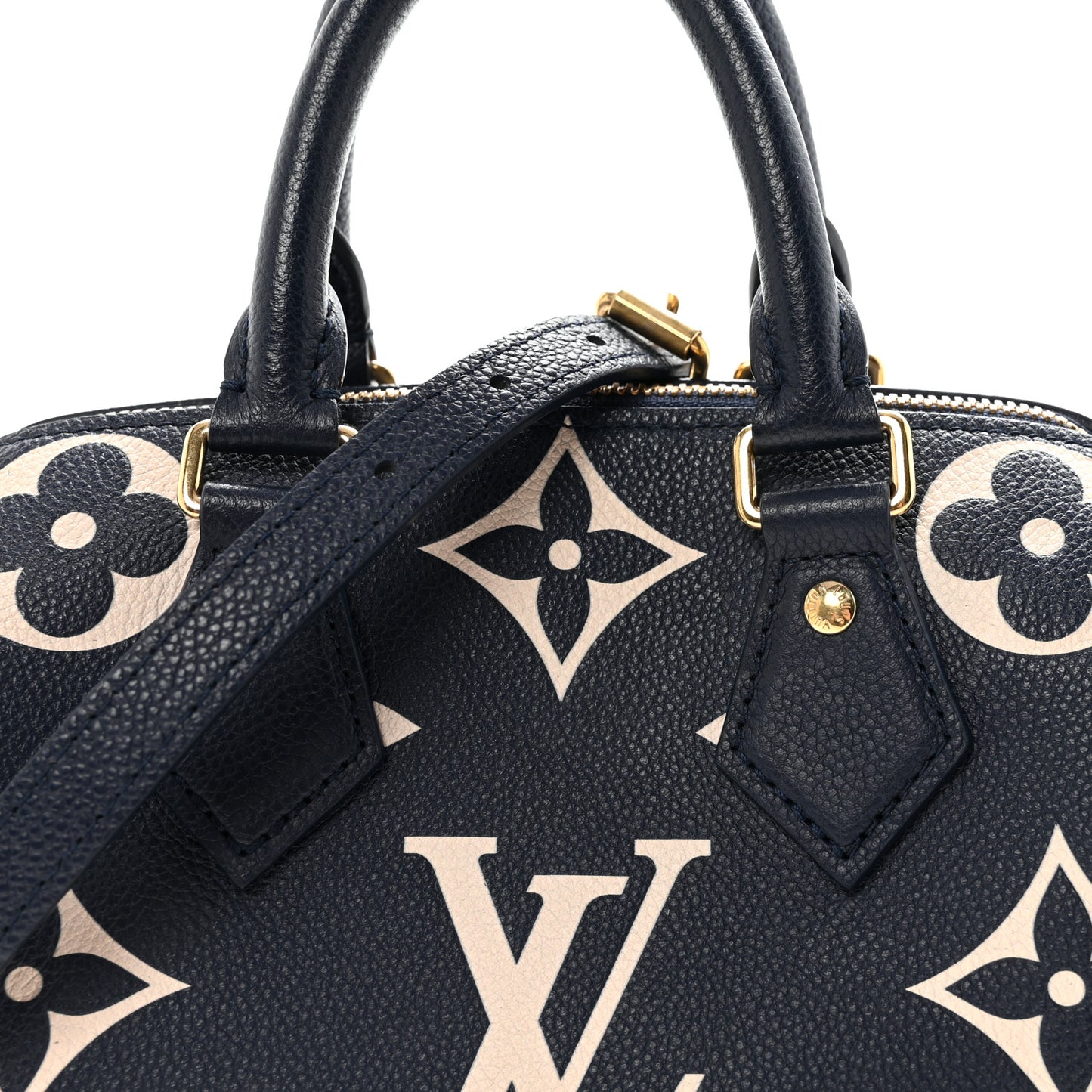 Empreinte Monogram Giant Speedy Bandouliere 20 Navy Creme