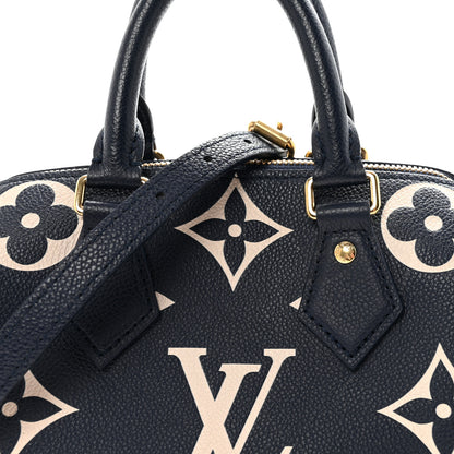 Louis Vuitton Empreinte Monogram Giant Speedy Bandouliere 20 Navy Creme 7 of 9