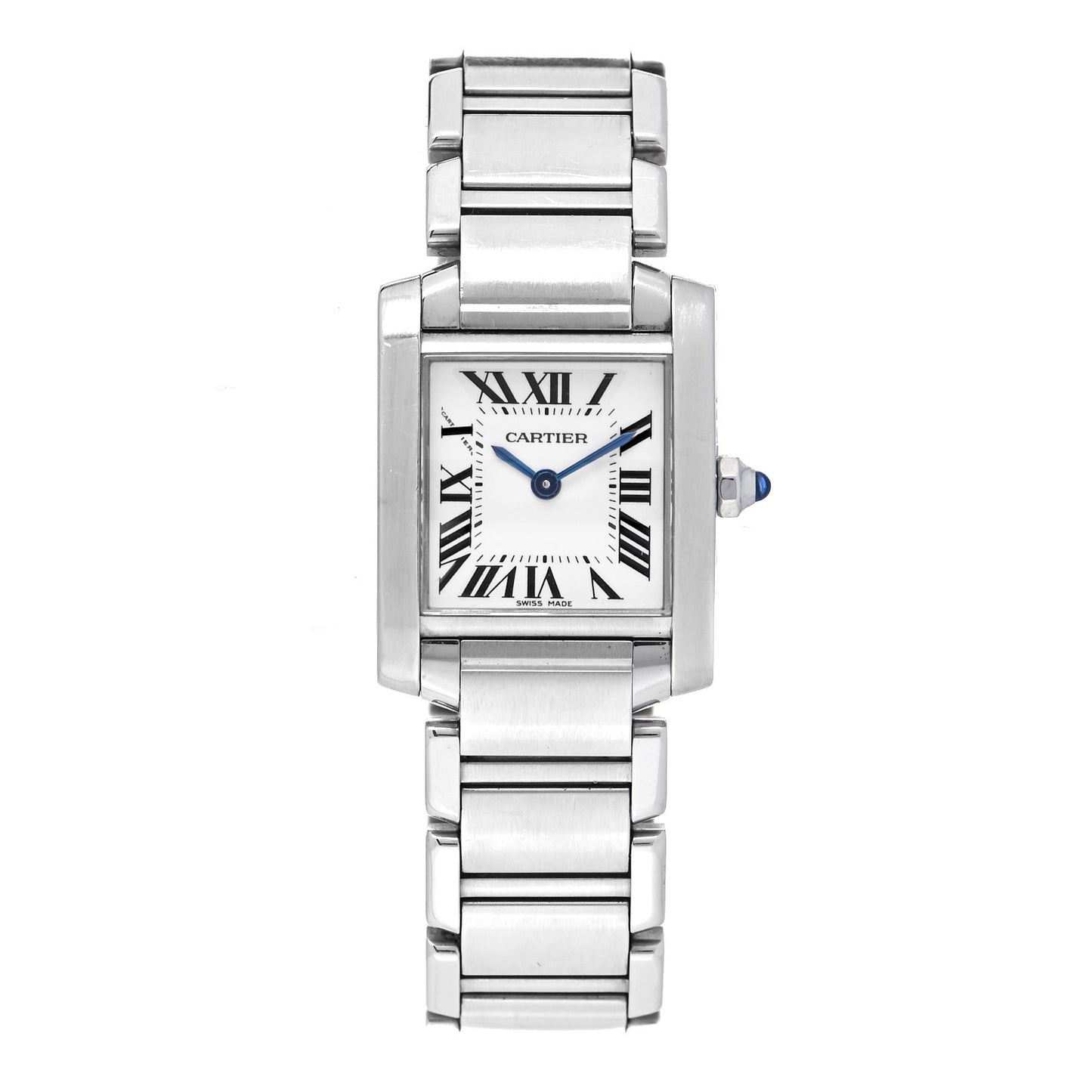 Stainless Steel 20mm Tank Francaise Quartz Watch