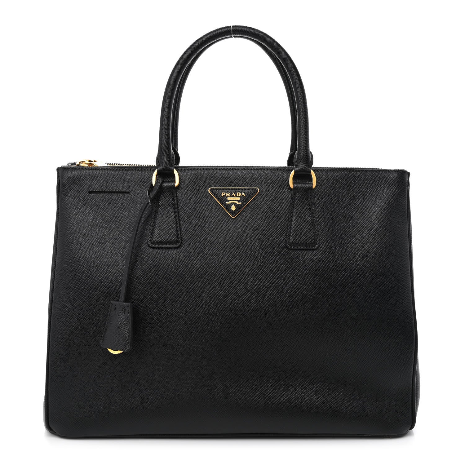 Prada Saffiano Medium Galleria Double Zip Tote Black 1 of 12