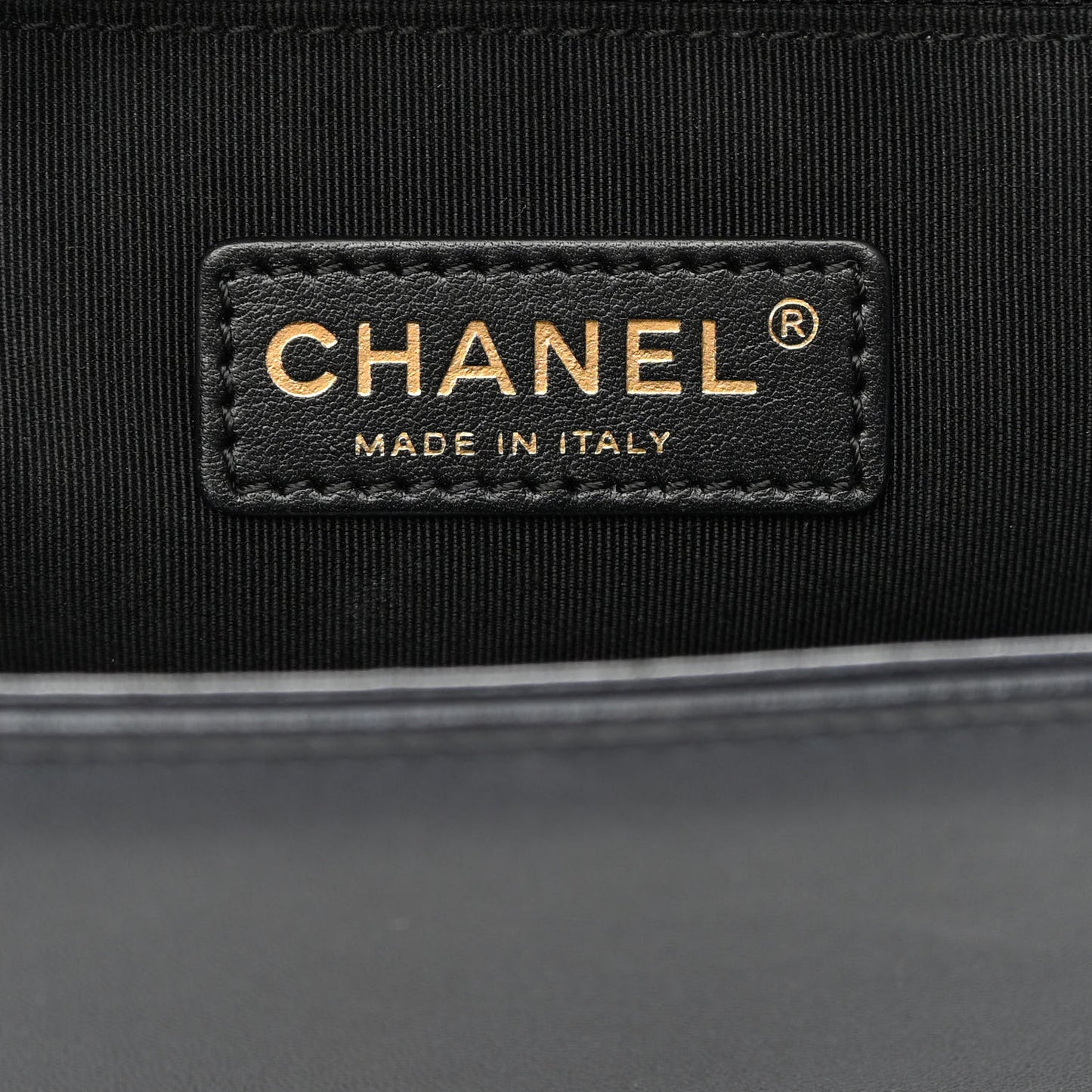 Metallic Lambskin Quilted Large Boy Flap Black