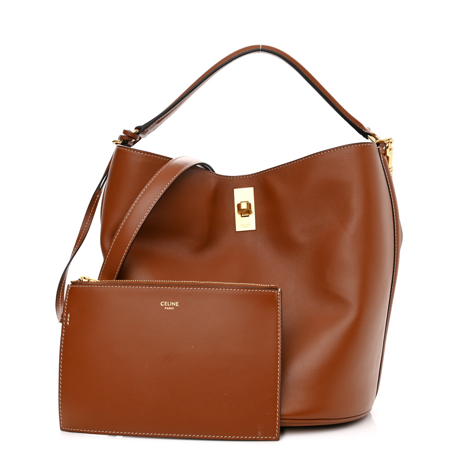 Celine Smooth Calfskin Bucket 16 Bag Tan 1 of 14