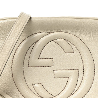 Gucci Pebbled Calfskin Small Soho Disco Bag Off White 7 of 9