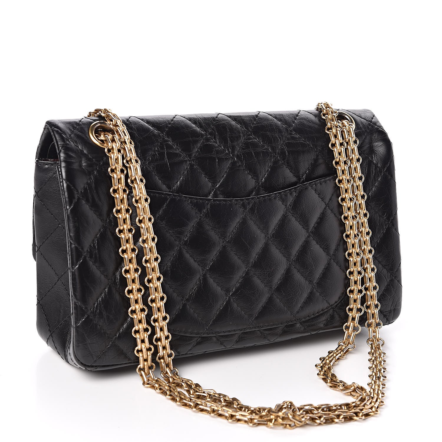 Chanel Aged Calfskin Quilted 2.55 Reissue 225 Flap Black 3 of 10