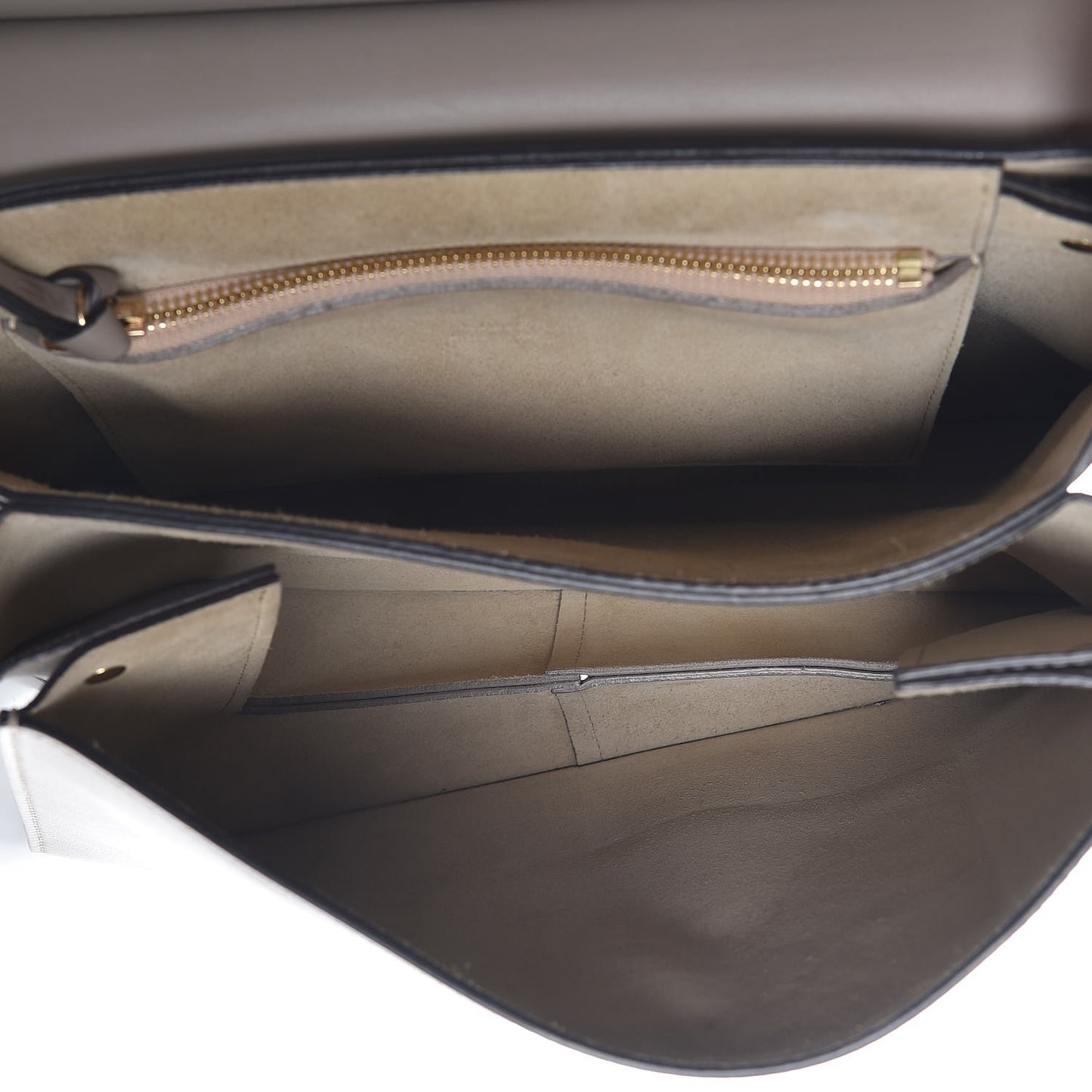 Calfskin Suede Medium Faye Shoulder Bag Motty Grey