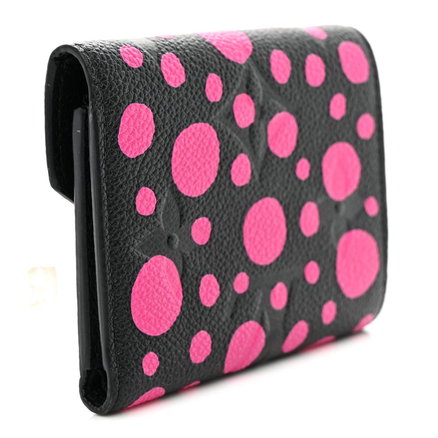 LV X YK Empreinte Monogram Victorine Wallet Black Fuchsia
