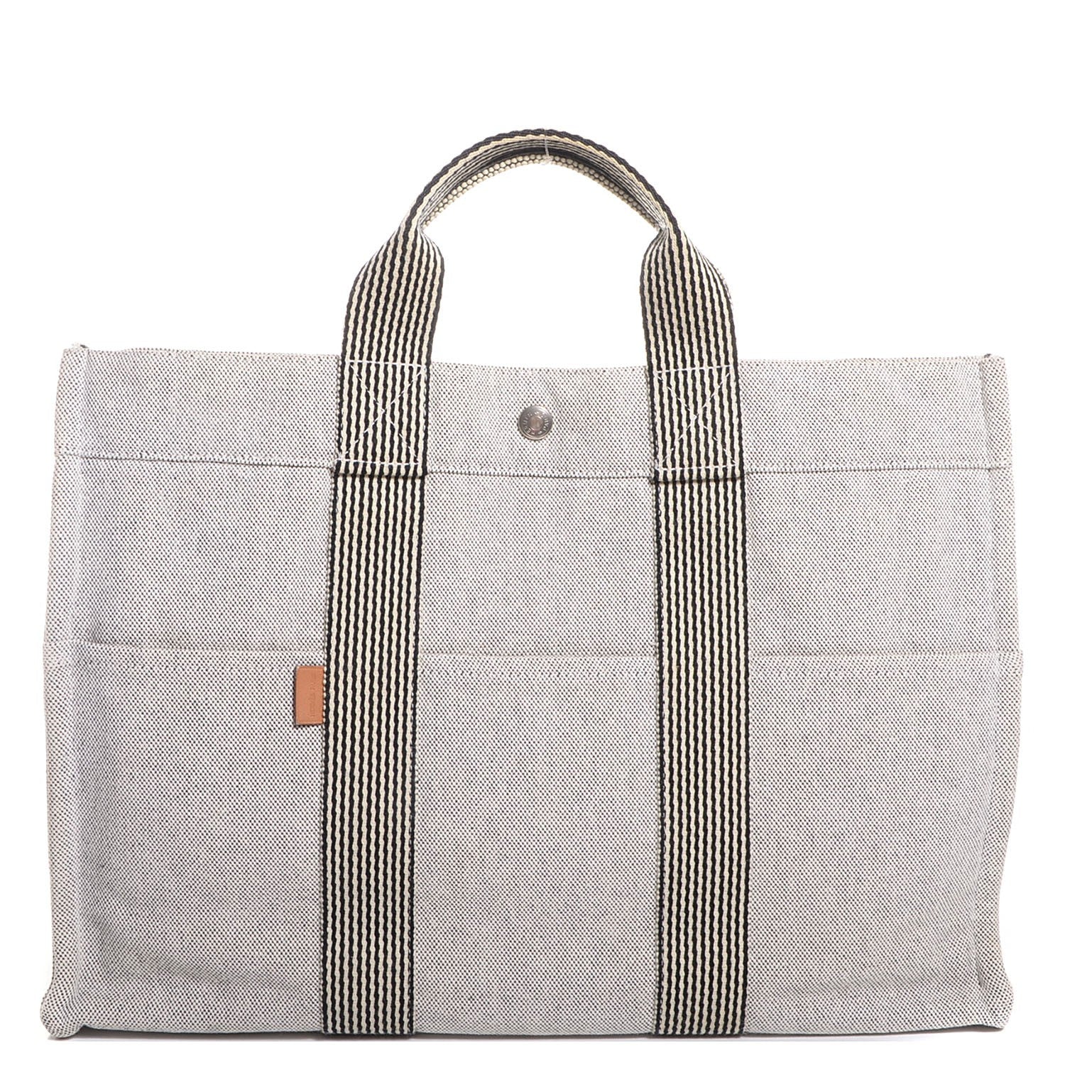 Hermes Canvas Fourre Tout MM Tote 1 of 14