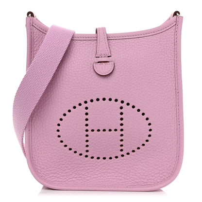 Hermes Taurillon Clemence Evelyne TPM Mauve Sylvestre 1 of 9