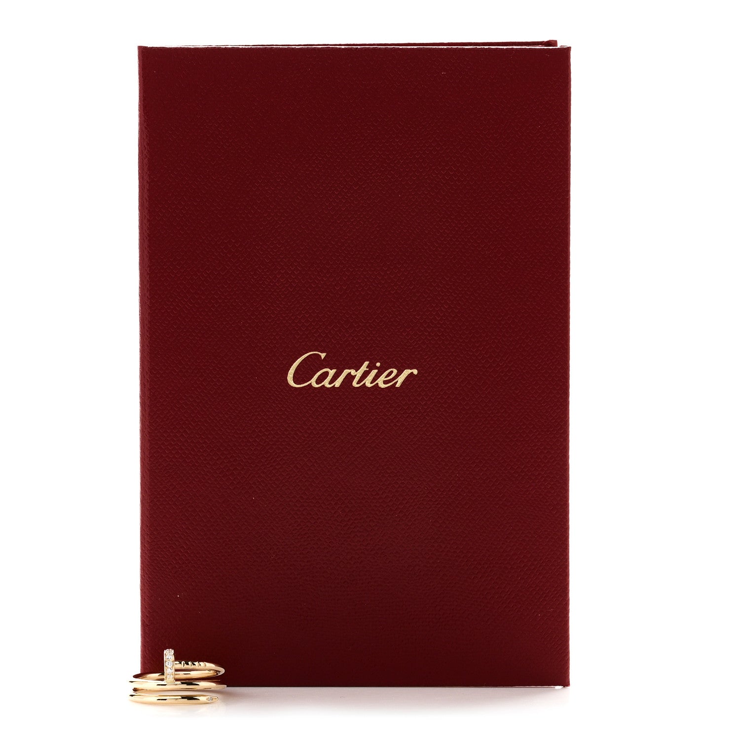 Cartier 18K Yellow Gold Diamond Double Juste Un Clou Ring 48 4.5 6 of 6