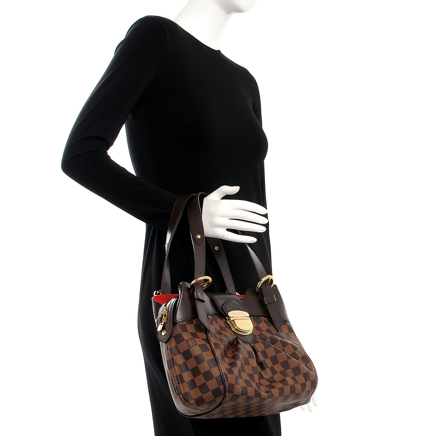 Louis Vuitton Damier Ebene Sistina PM 2 of 7