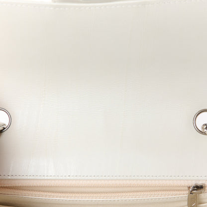 Chanel Iridescent Crumpled Calfskin Quilted Mini Rectangular Flap White 14 of 14