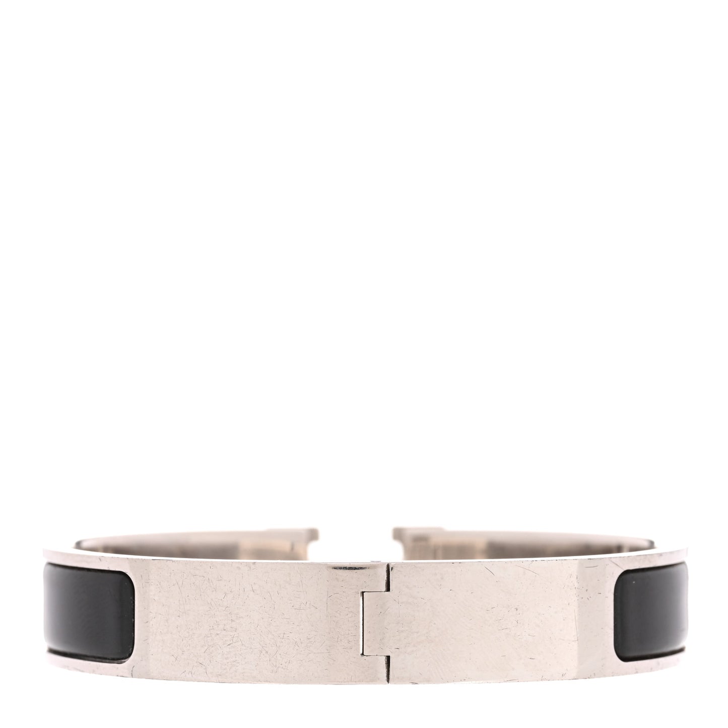 Enamel Narrow Clic Clac H Bracelet GM Black