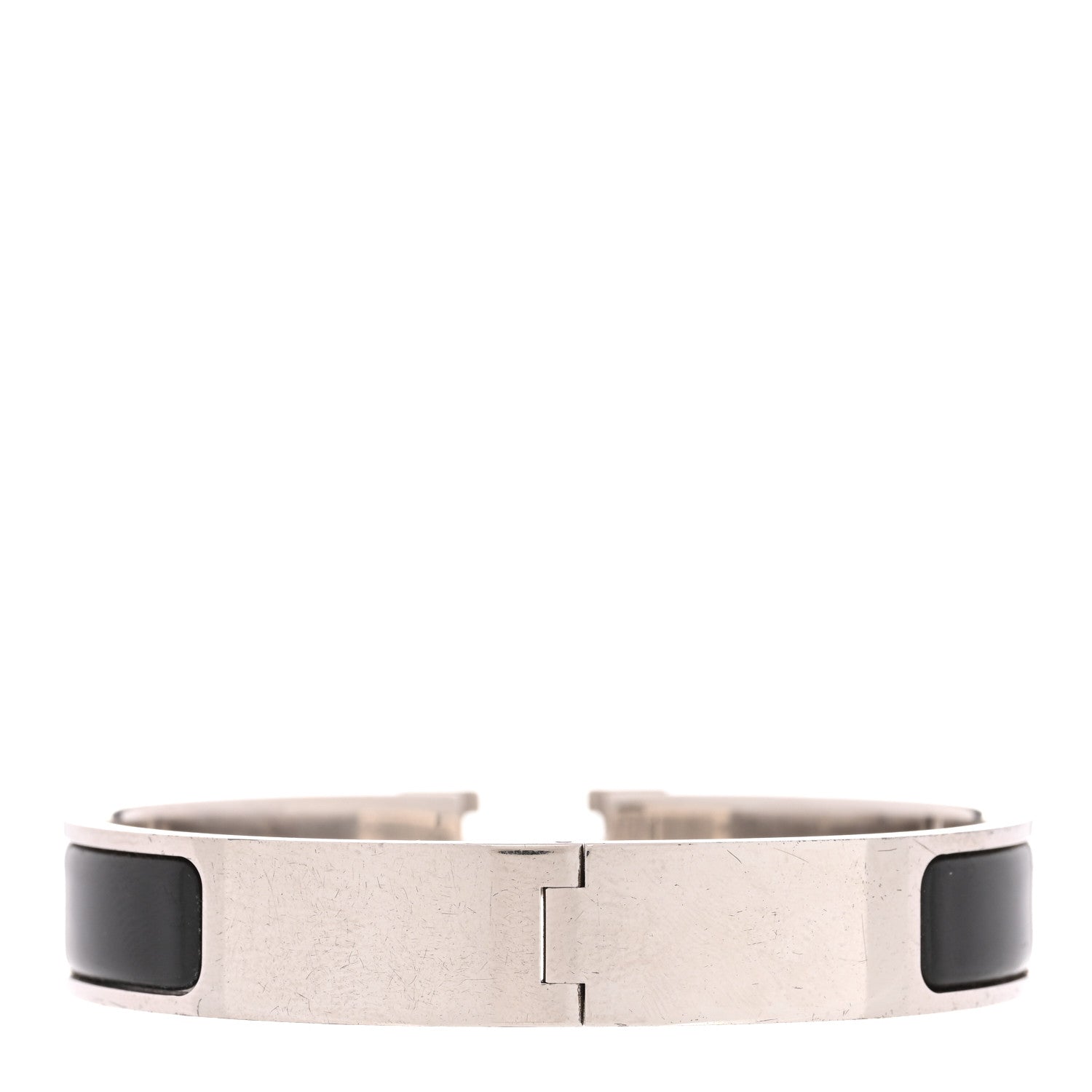 Hermes Enamel Narrow Clic Clac H Bracelet GM Black 3 of 5
