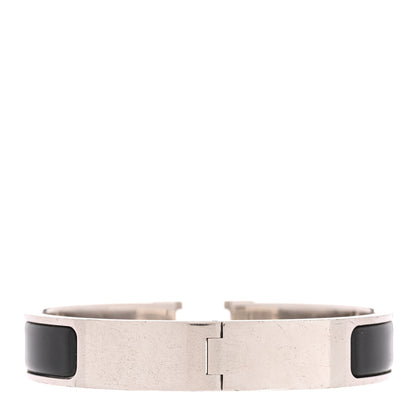 Hermes Enamel Narrow Clic Clac H Bracelet GM Black 3 of 5