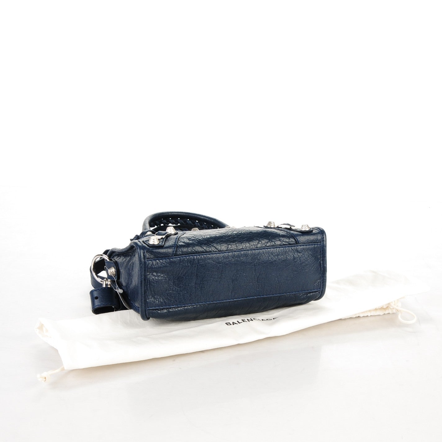 Agneau Giant 12 Silver Hardware Mini City Bleu Obscur