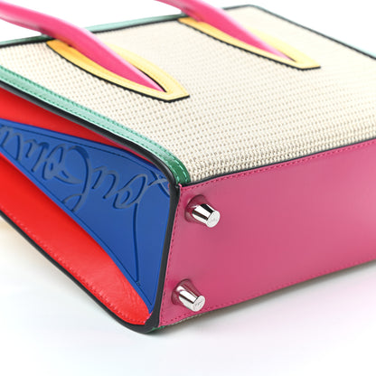 Christian Louboutin Canvas Calfskin Mini Tresse Paloma Multicolor 8 of 9